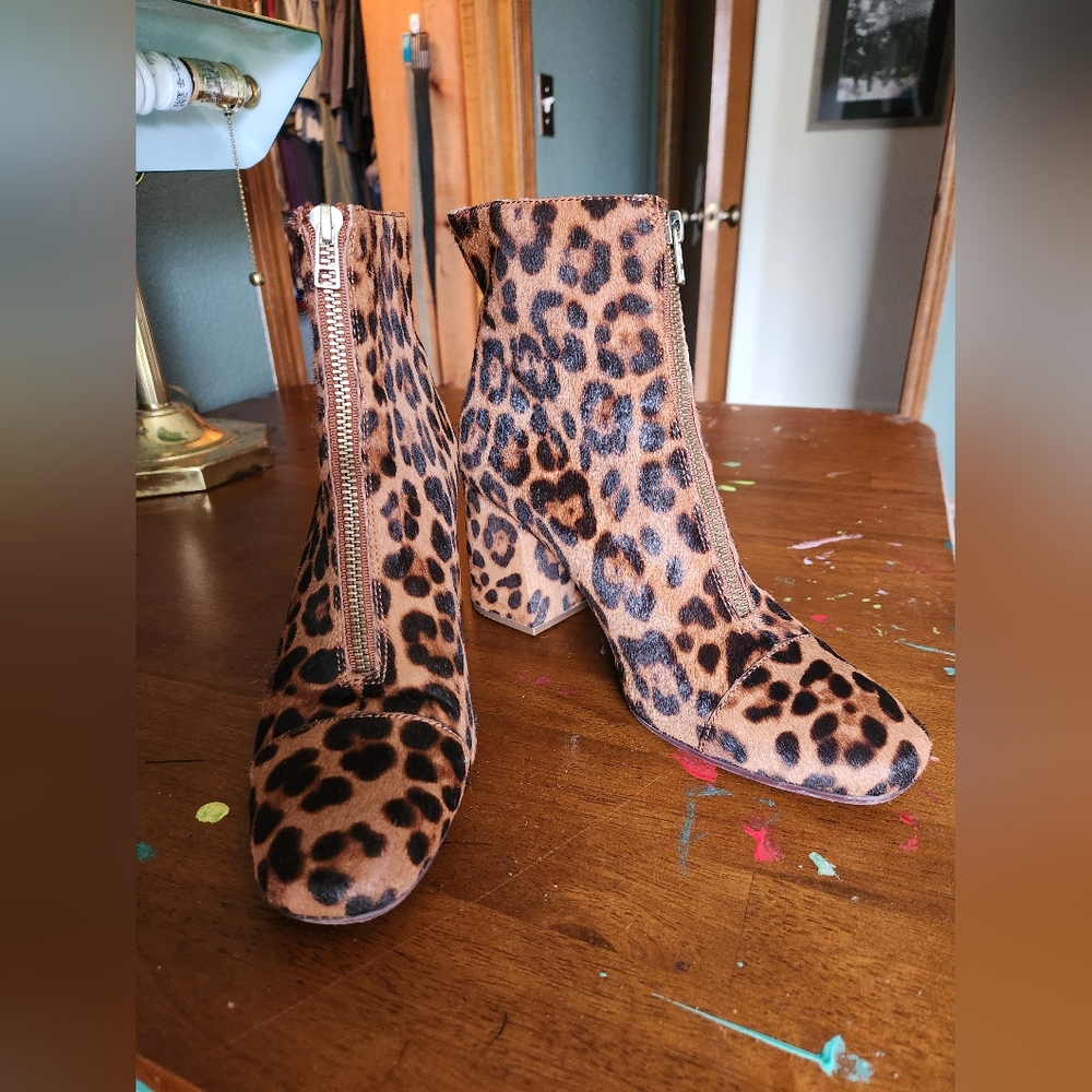 Madewell Calf Hair Heeled Boots